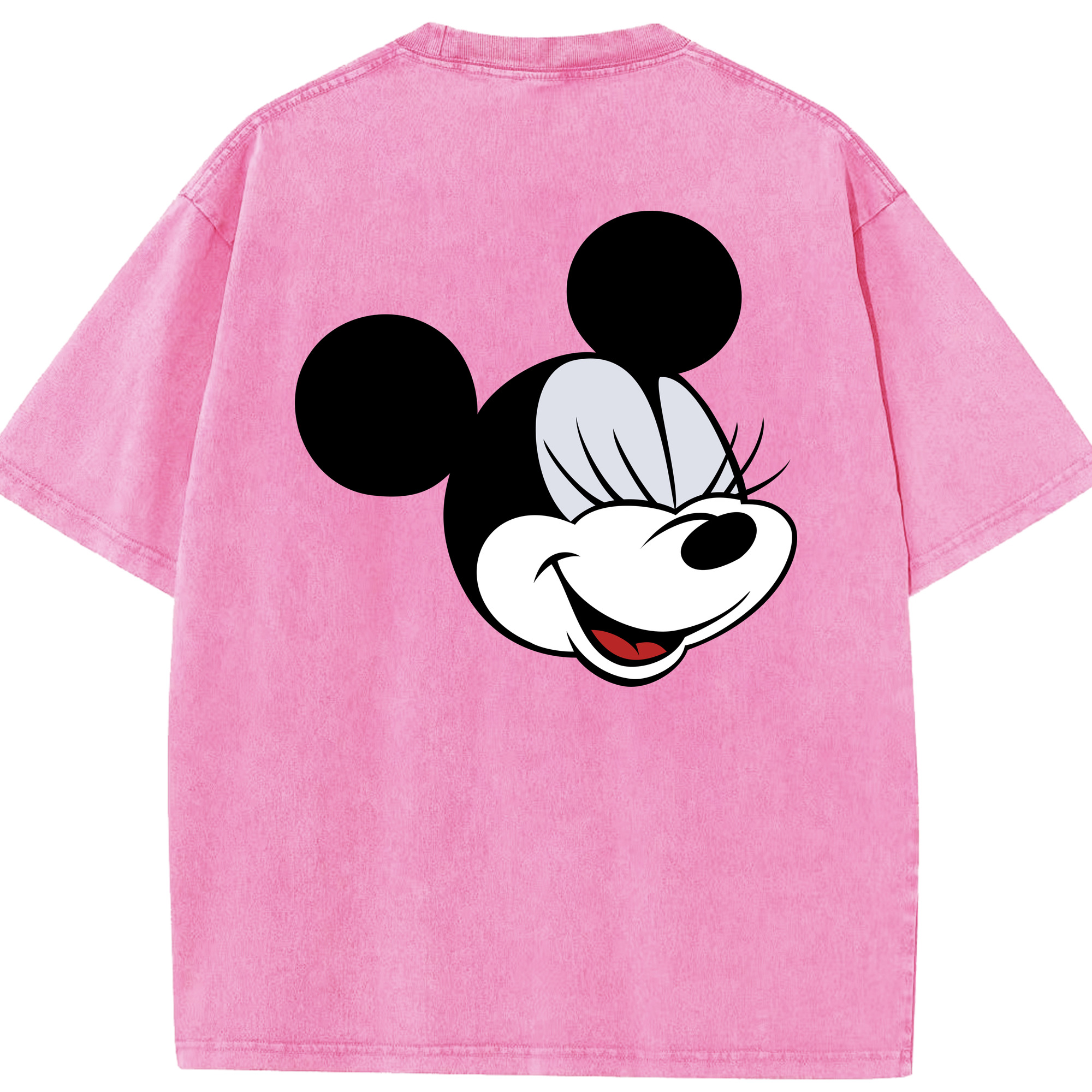 （画像用） ミッキーマウス Mickey Mouse 綿100% ヴィンテージ風 半袖Tシャツ（背面プリント）